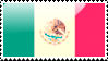 Flag of Mexico Stamp by xxstamps