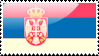 Flag of Serbia Stamp by xxstamps