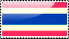 Flag of Thailand Stamp by xxstamps