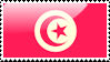 Flag of Tunisia Stamp by xxstamps