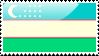 Flag of Uzbekistan Stamp