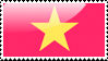 Flag of Vietnam Stamp by xxstamps