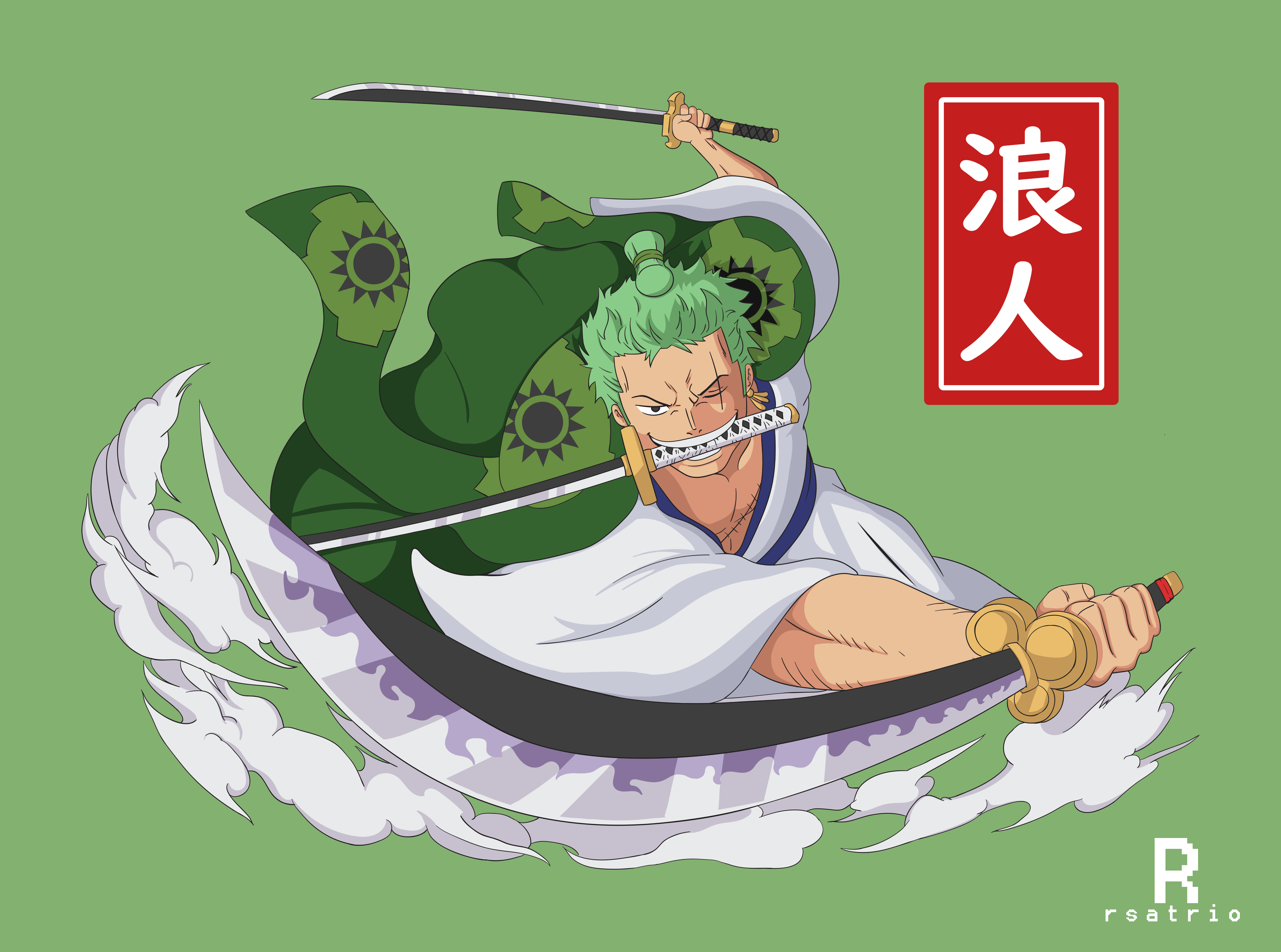 coloreo zoro con enma by Samanta95 on DeviantArt