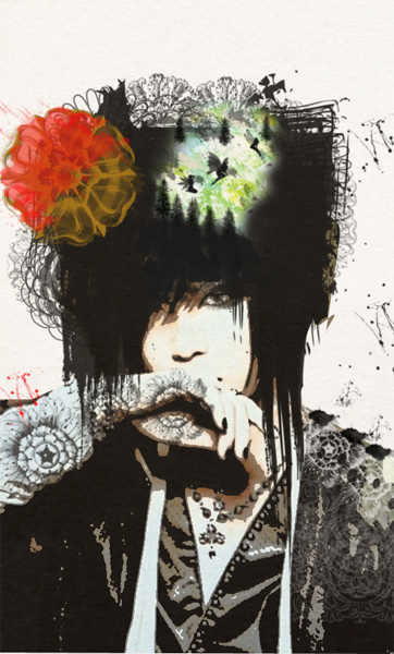 Surreal portrait Uruha.