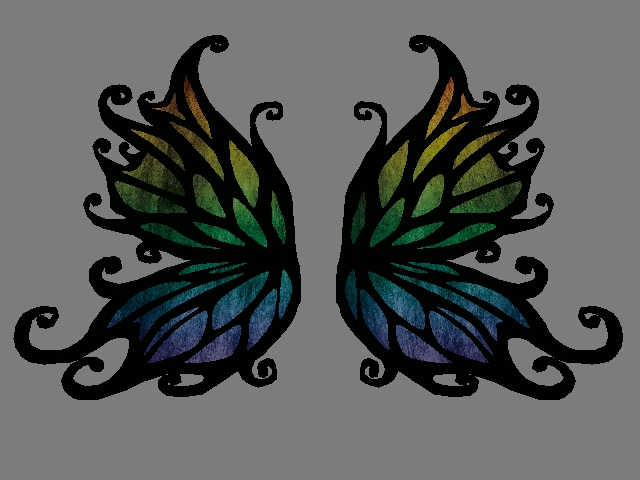 Wings for my fairy in Lightwav