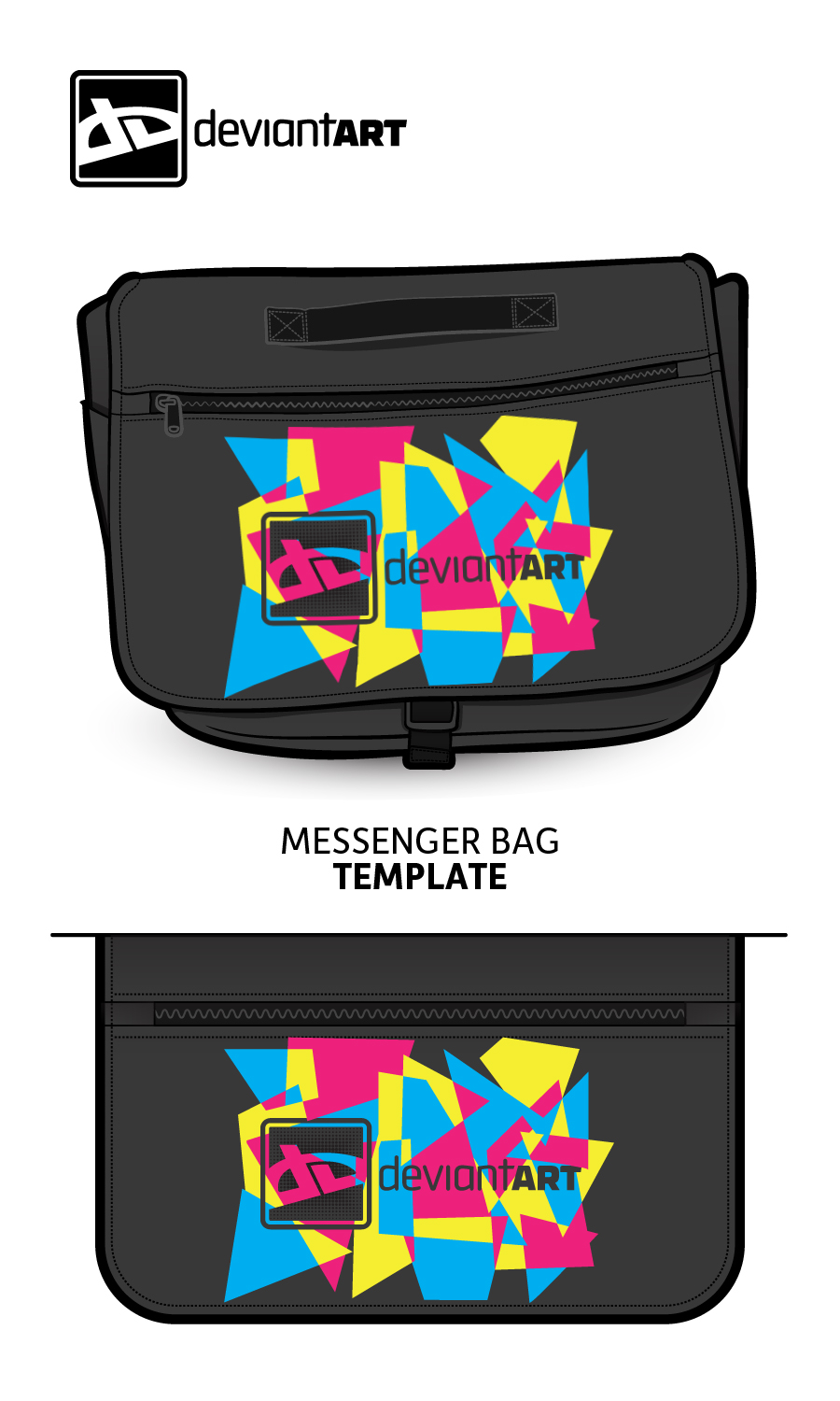 dA Messenger bag in Black