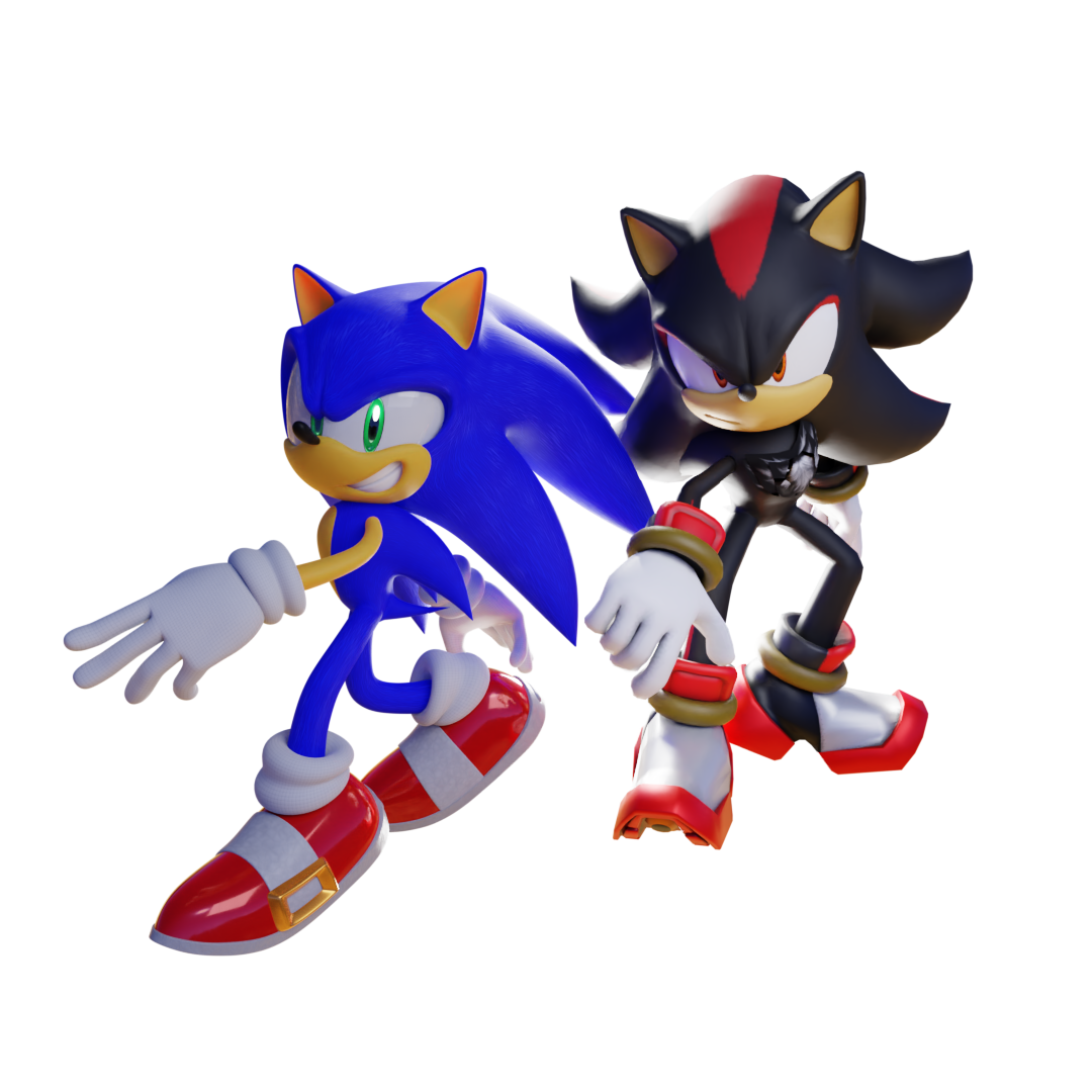 Sonic vs Shadow - Sonic X render by Jogita6 on DeviantArt