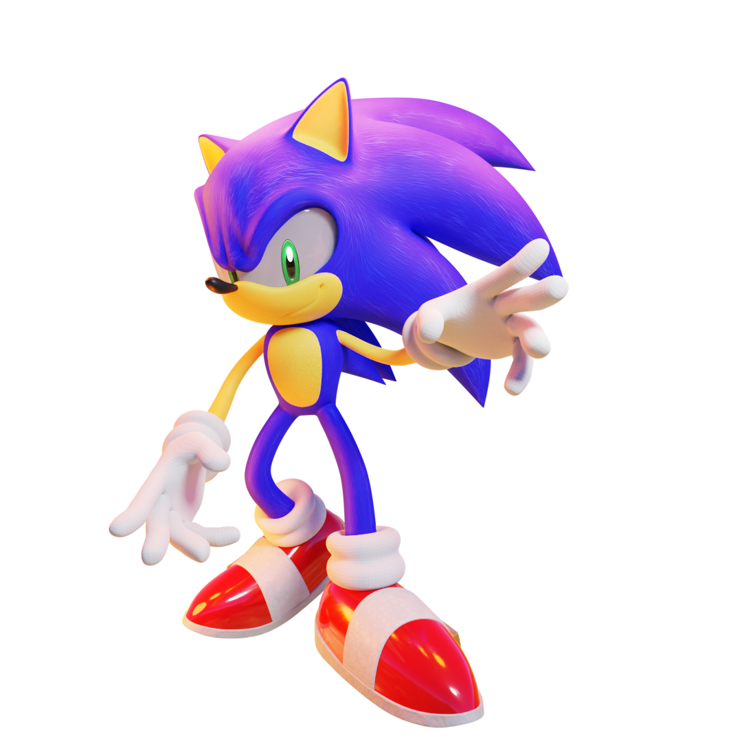 Sonic the Hedgehog render, Super Sonic 1 by Justin113D on DeviantArt