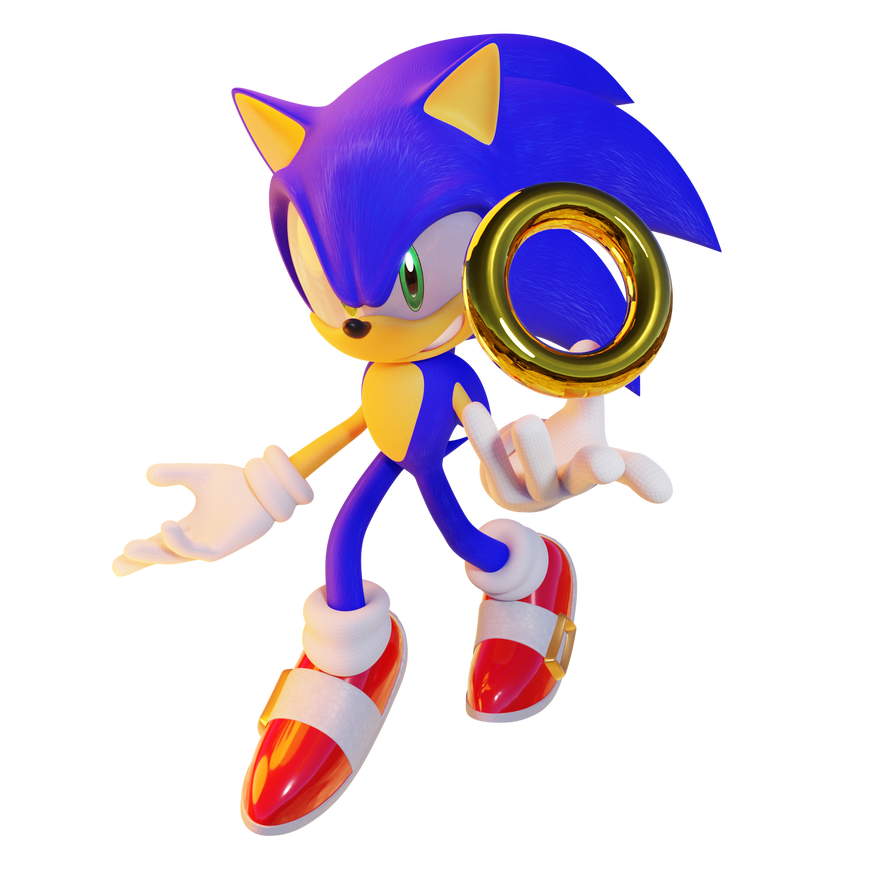 Sonic the Hedgehog- Ring Render (1 of 3) by Lionfac3cat on DeviantArt