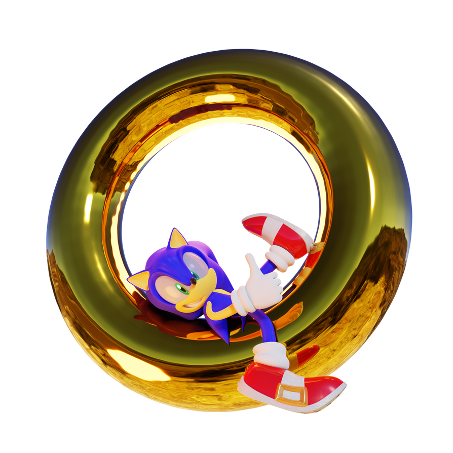 Sonic the Hedgehog- Ring Render (2 of 3) by Lionfac3cat on DeviantArt