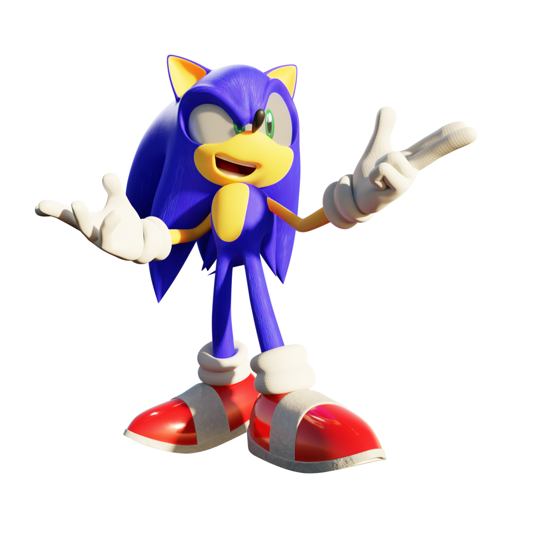 Super Sonic Render by ThatGiygasDoe on DeviantArt