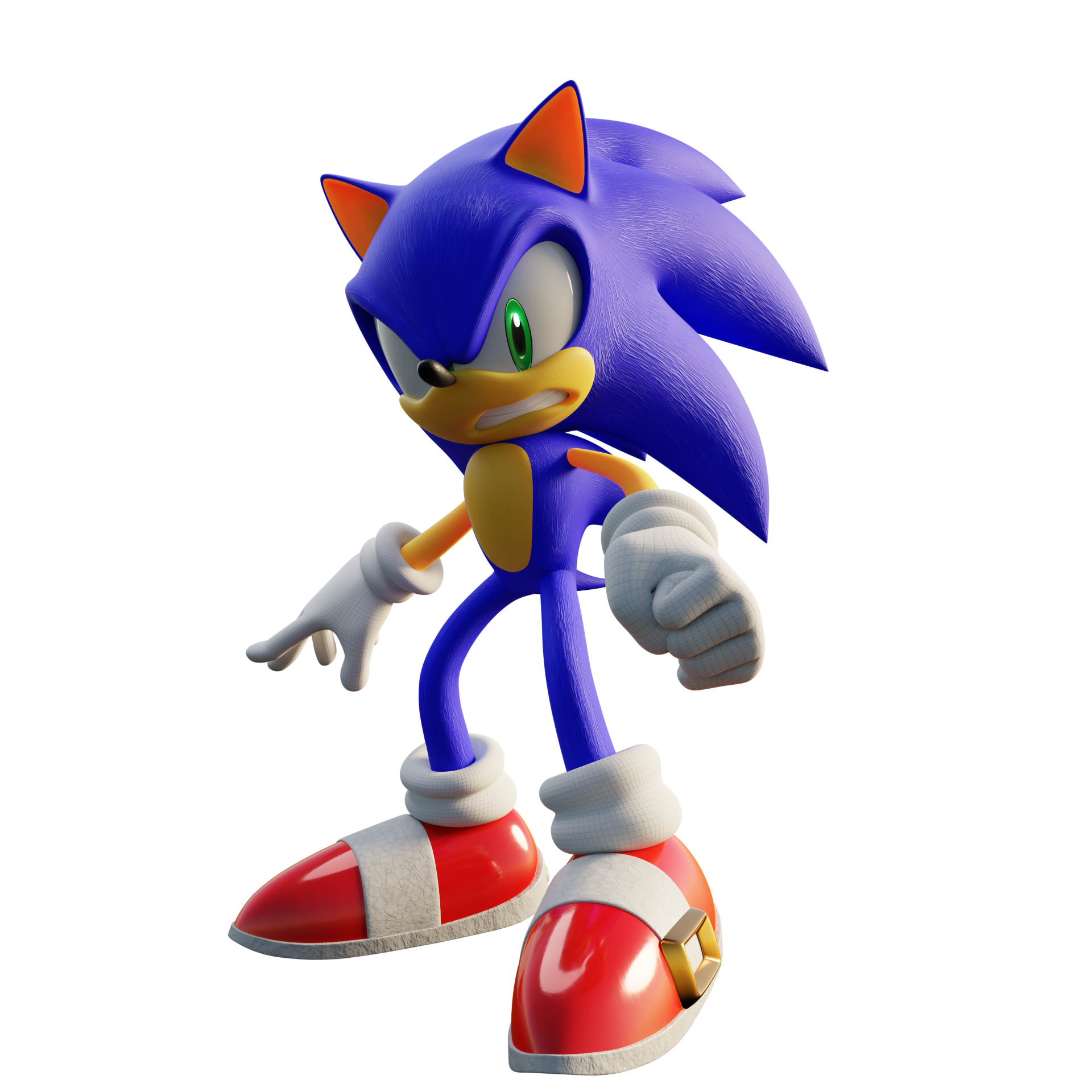 Sonic the Hedgehog render, Super Sonic 1 by Justin113D on DeviantArt