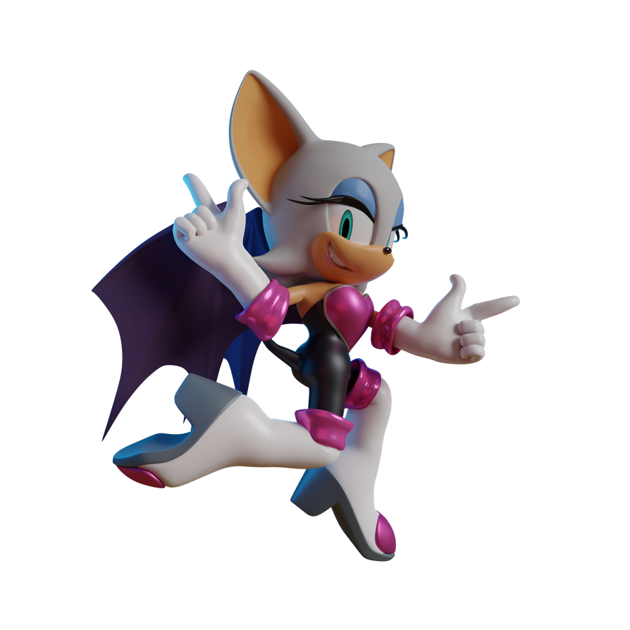Rouge The Bat Render by Lionfac3cat on DeviantArt