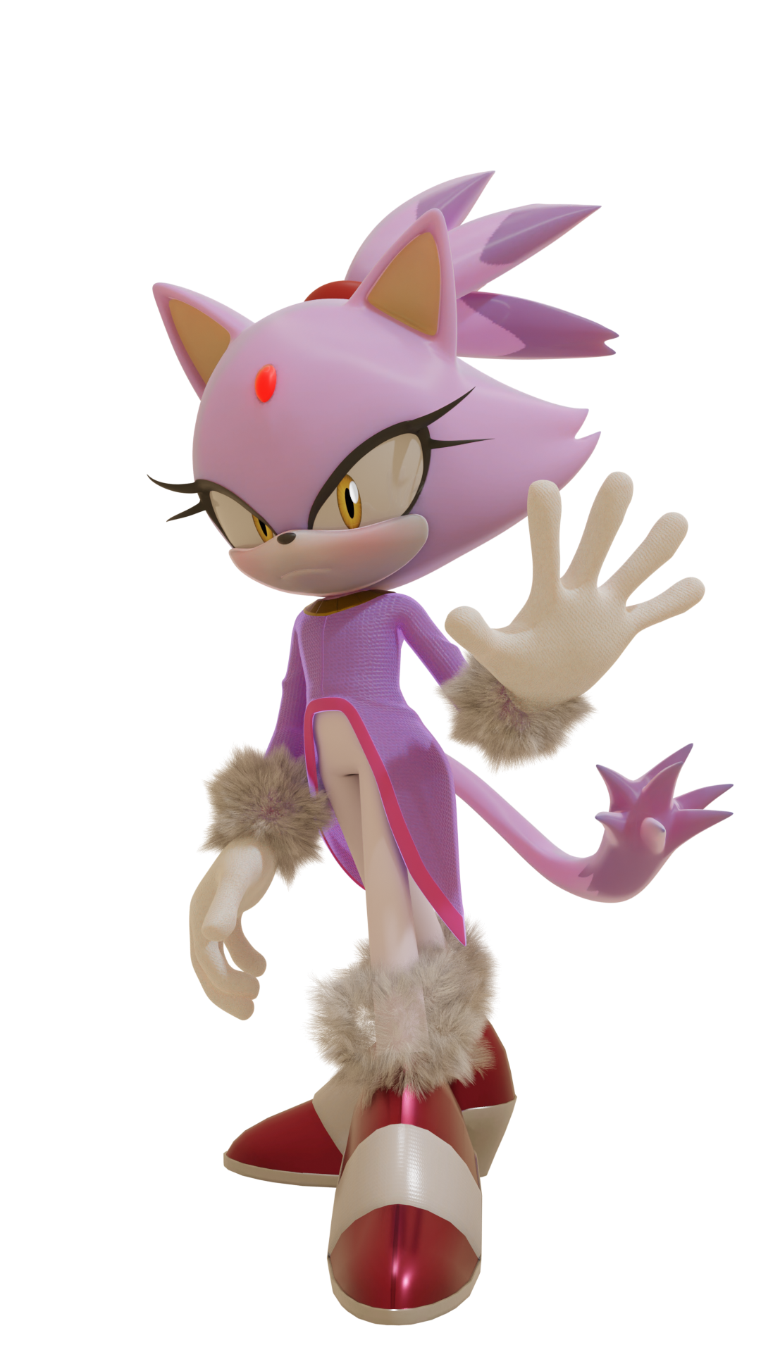 Blaze the Cat - Render by Lionfac3cat on DeviantArt