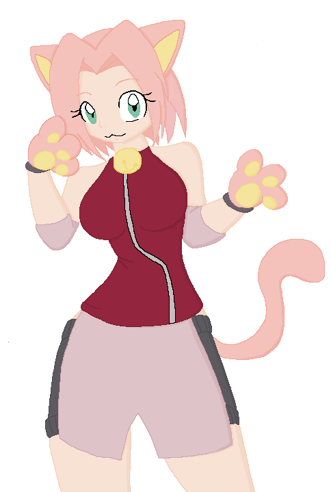 REQ Neko Sakura Colored