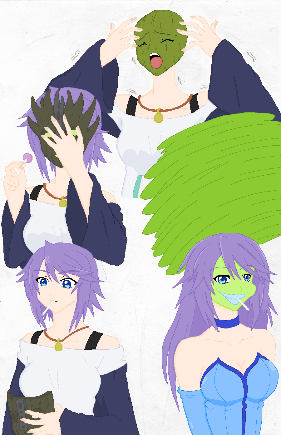 Mizore Shirayuki Becoming the Mask Colored