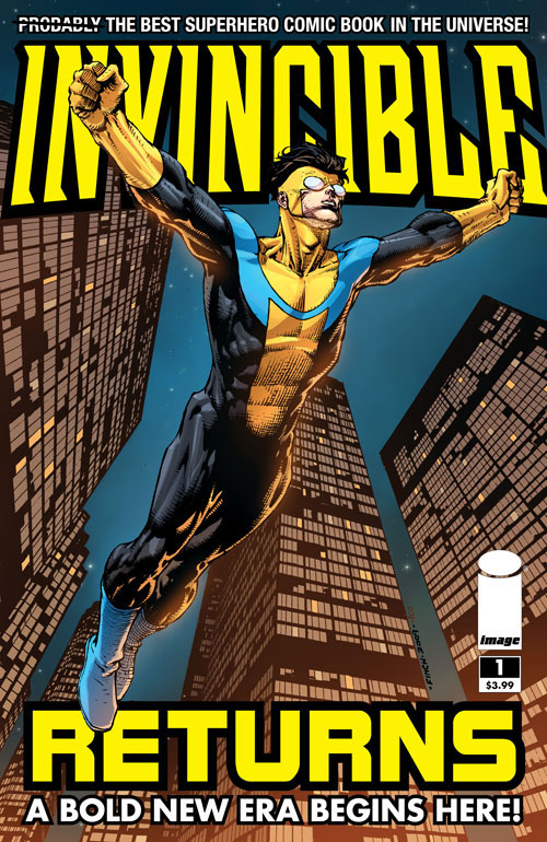 INVINCIBLE returns cover.