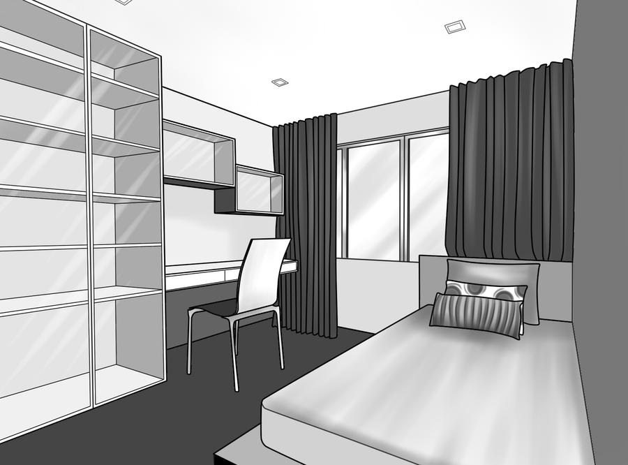 My 2D interior drawing... by Yuriko-Kawasaki on DeviantArt