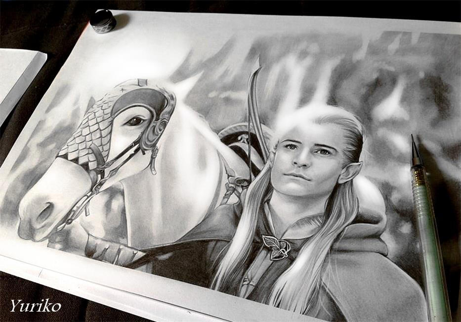 Legolas pencil drawing by YurikoKawasaki on DeviantArt