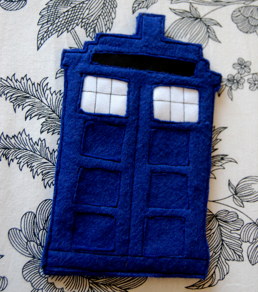 Dr. Who Inspired Tardis Phone Sleeve