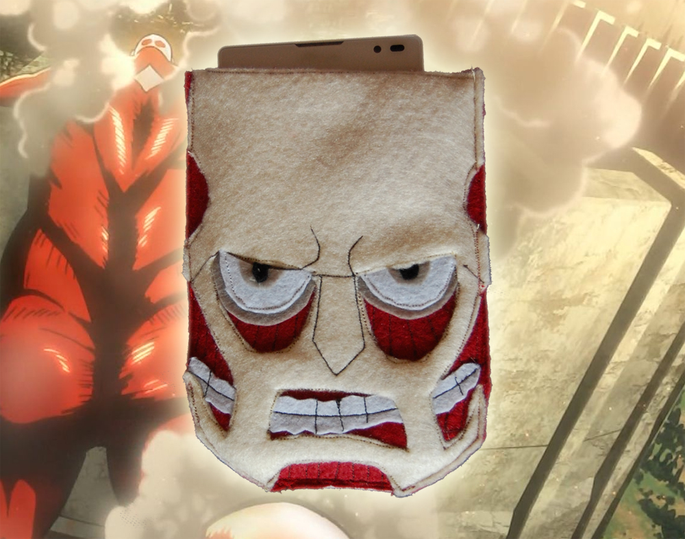 Attack on titan inspired phone sleeve