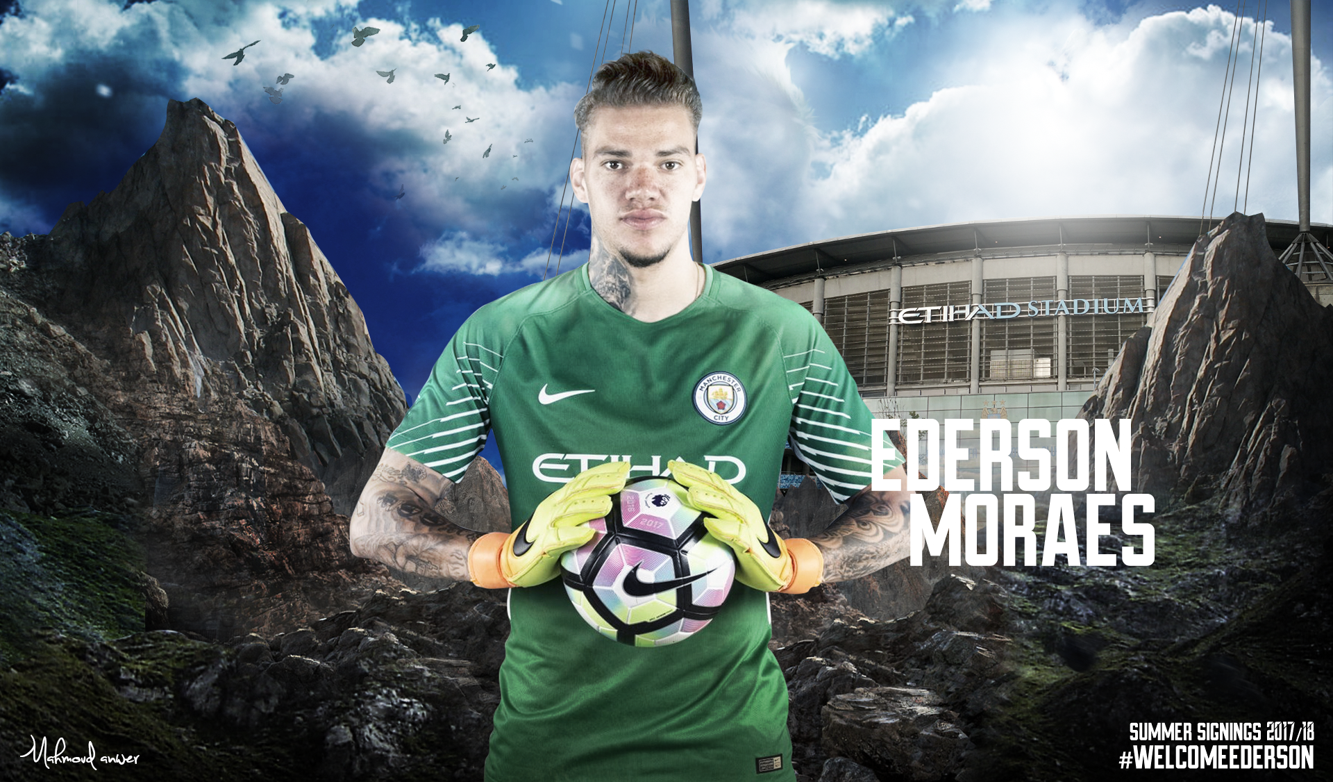 Ederson Moraes 2017 Wallpaper by mahmoddesigner on DeviantArt Ederson Moraes 2017 Wallpaper by mahmoddesigner on DeviantArt