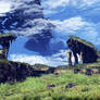 Xenoblade - Matte Painting with Screenshots