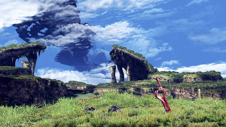 Xenoblade - Matte Painting with Screenshots