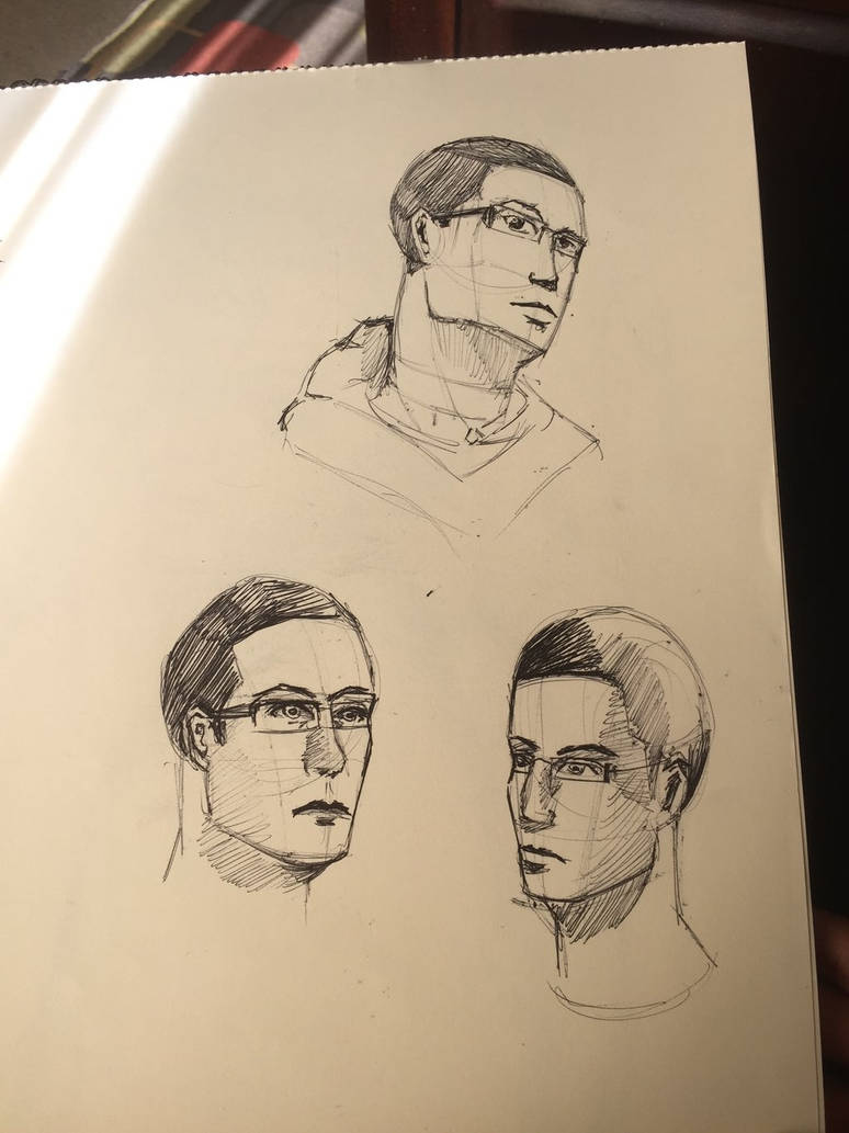 Head angles practice by DndArtist on DeviantArt