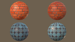 Bricks and Floor Tiles made in Substance Designer