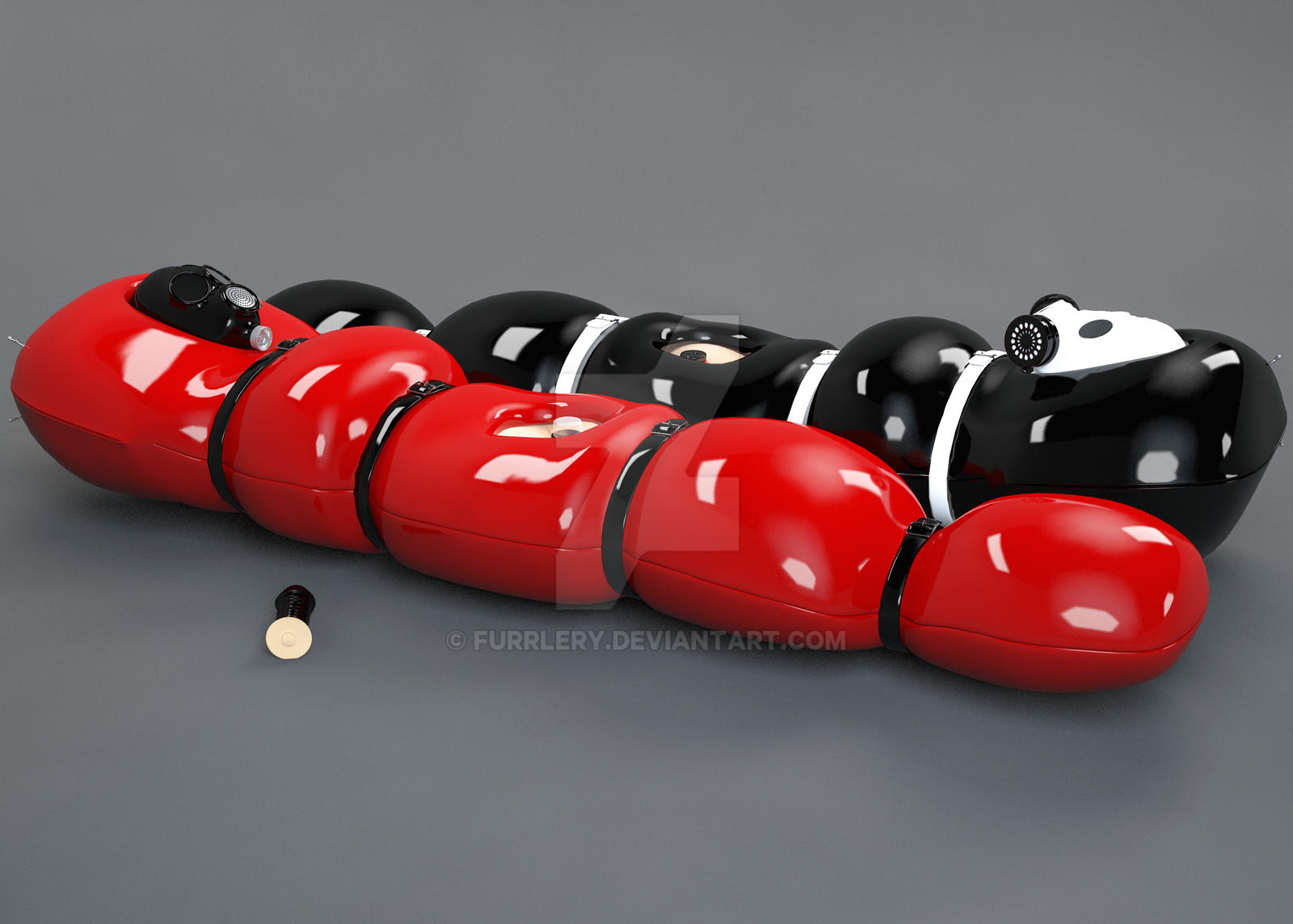 Inflatable Sleepsack Deviantart Latex Inflatable Sleeping Bag by FurrLery on DeviantArt