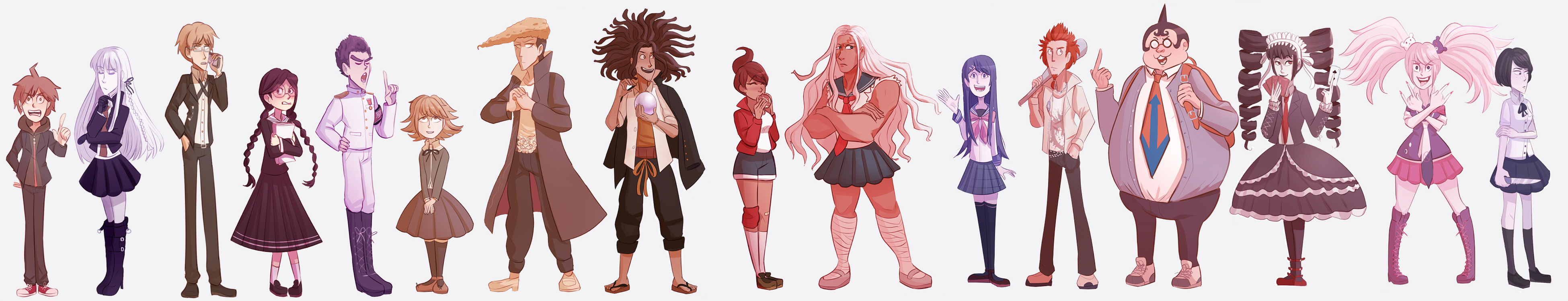 Danganronpa Height Chart All Characters at Koby Chapple blog