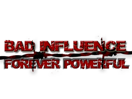 White Bad Influence Logo