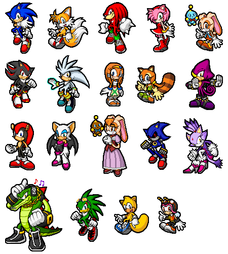 Sonic advance 3 character select by GreenStarLover on DeviantArt
