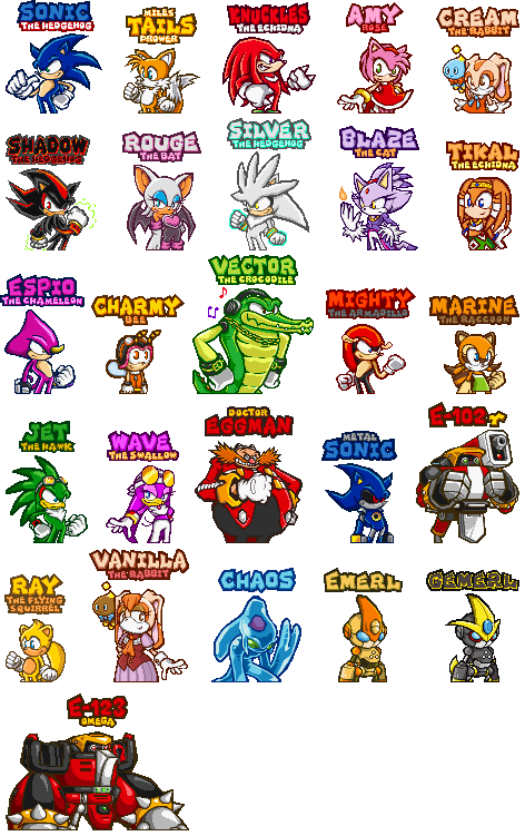 Sonic Art Resources — sonichedgeblog: All of Sonic's standard sprites