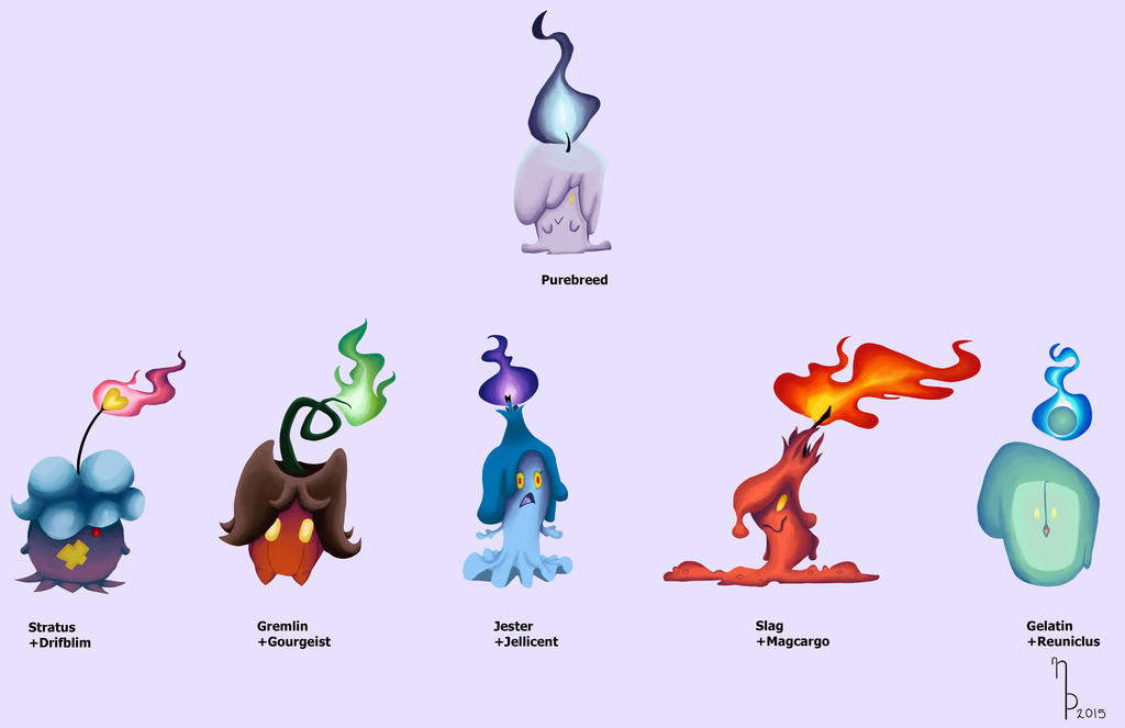 Litwick Pokemon Variations by saphiredmoon on DeviantArt