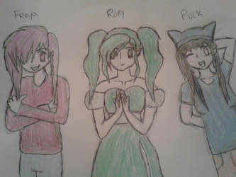 Freya, Rory and Puck