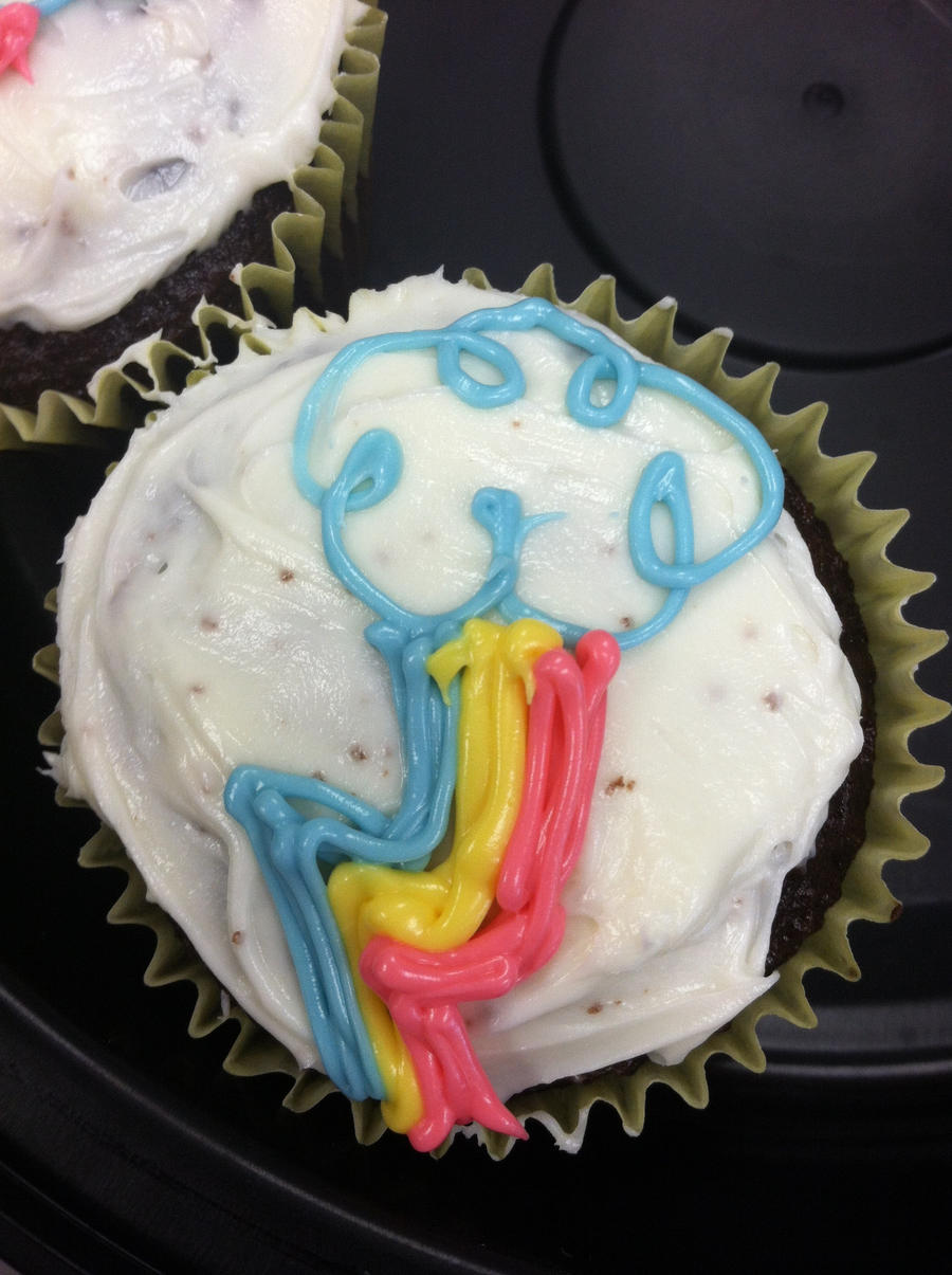 Rainbow Dash Cutie Mark Cupcake