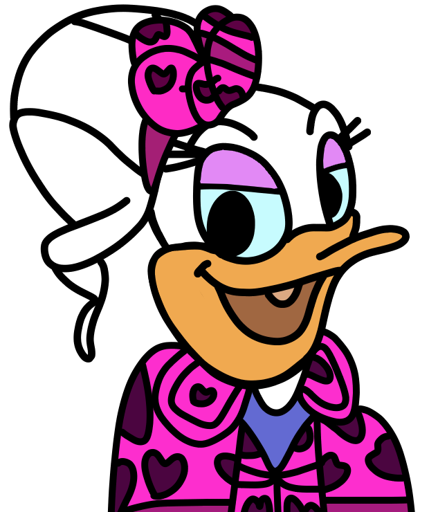 daisy duck disney face