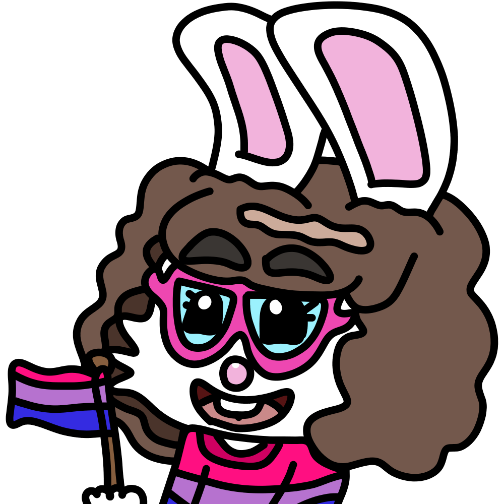 June Rabbit Pride (Gift) Bi Pride Rabbit by JadeHarmony on DeviantArt