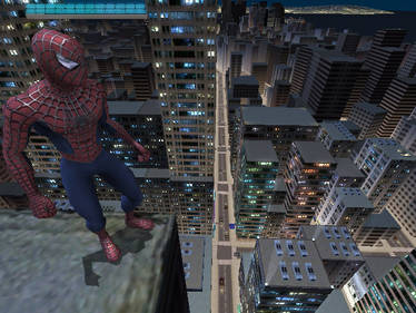 Spider-Man 2 video game city view