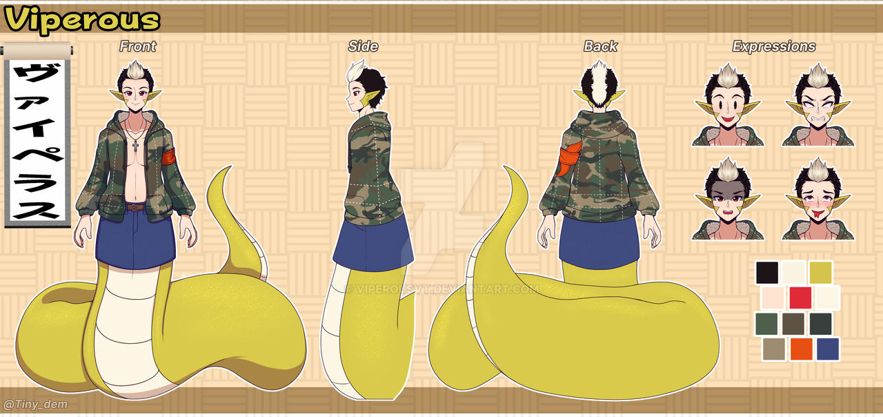 Viperous reference sheet by ViperousVT on DeviantArt