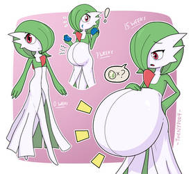 Gardevoir Pregnancy Progression 1/3