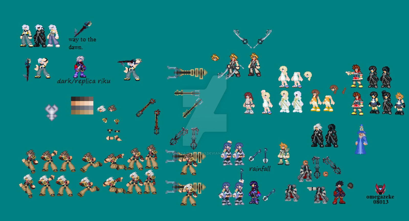 kingdom hearts zx style sprites