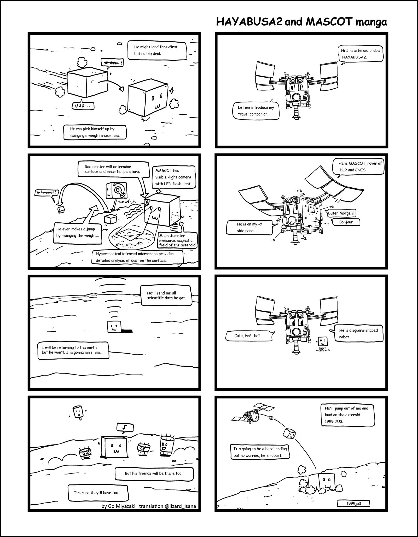 HAYABUSA and MASCOT manga