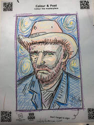 Van Gogh in Crayon