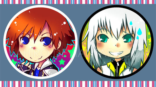 KH: Sora and Riku buttons