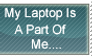 Laptop Addiction Stamp