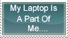 Laptop Addiction Stamp