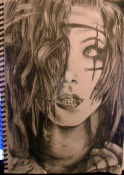 Andy Biersack drawing